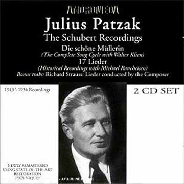 Cover for Schubert / Lieder / Patzak · Die Schone Mullerin 17 Lieder (CD) (2012)