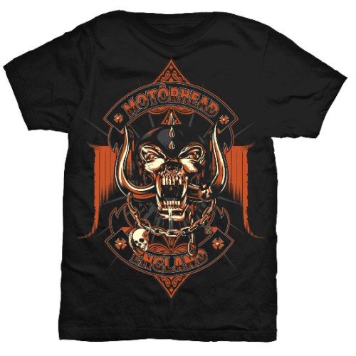 Motorhead Unisex T-Shirt: Orange Ace - Motörhead - Koopwaar - Global - Apparel - 5055295372092 - 26 november 2018