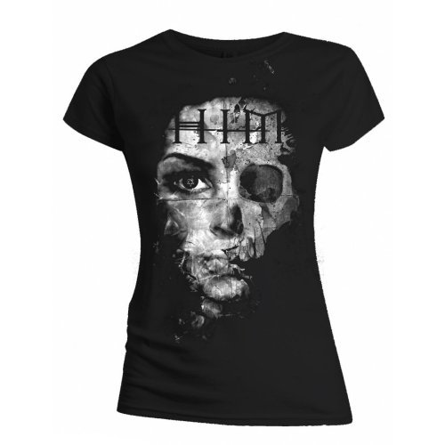 Cover for Him · HIM Ladies T-Shirt: Woman B&amp;W (T-shirt) [size XL] [Black - Ladies edition]