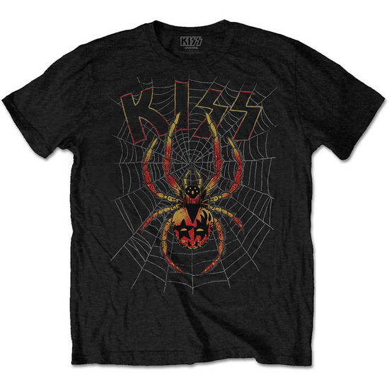 Cover for Kiss · KISS Unisex T-Shirt: Spider (Black) (T-shirt) [size XXL] [Black - Unisex edition] (2018)