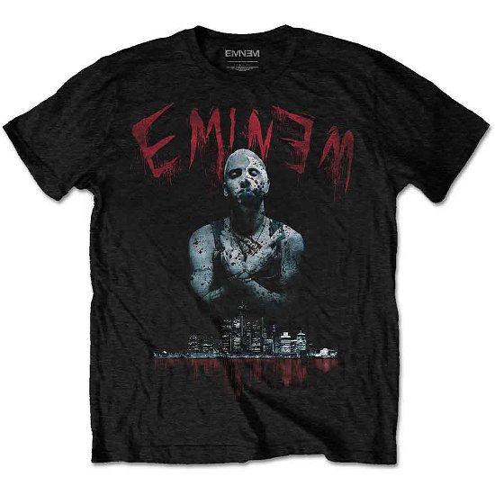 Eminem Unisex T-Shirt: Bloody Horror - Eminem - Produtos - ROCKOFF - 5056170685092 - 
