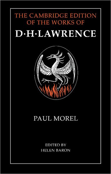 Cover for D. H. Lawrence · Paul Morel - The Cambridge Edition of the Works of D. H. Lawrence (Hardcover Book) (2003)