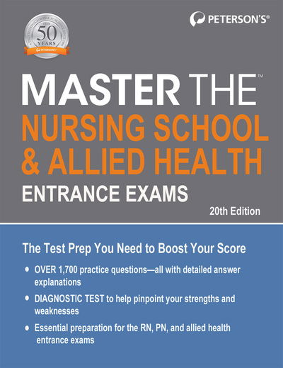 Cover for Peterson's · Master the Nursing School &amp; Allied Health Entrance Exams (Paperback Book) (2019)