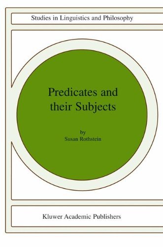 Susan Rothstein · Predicates and Their Subjects - Studies in Linguistics and Philosophy (Hardcover bog) [2004 edition] (2000)