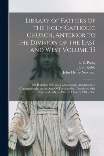 Cover for John 1792-1866 Keble · Library of Fathers of the Holy Catholic Church, Anterior to the Division of the East and West Volume 35 (Paperback Book) (2021)
