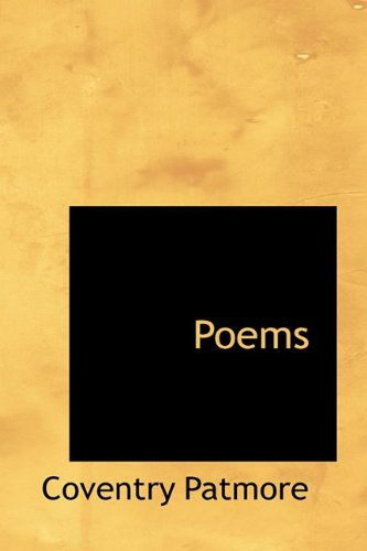Cover for Coventry Patmore · Poems (Hardcover Book) (2009)