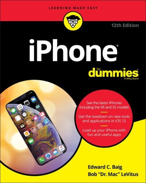 Cover for Baig · Iphone for Dummies (Bog) [12th edition] (2019)