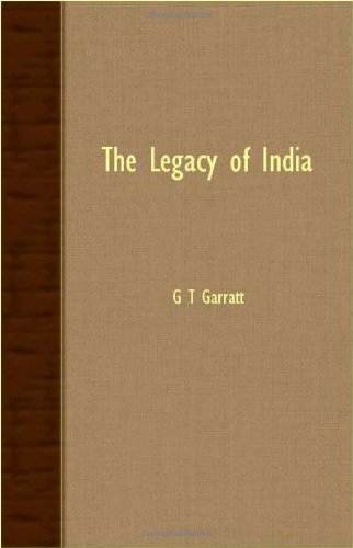 Cover for G T Garratt · The Legacy of India (Paperback Book) (2007)