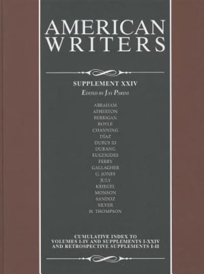 Cover for Freeze · American Writers, Supplement XXIV (Innbunden bok) (2013)
