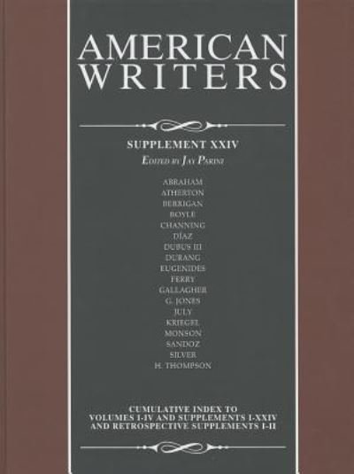 Cover for Freeze · American Writers, Supplement XXIV (Hardcover bog) (2013)