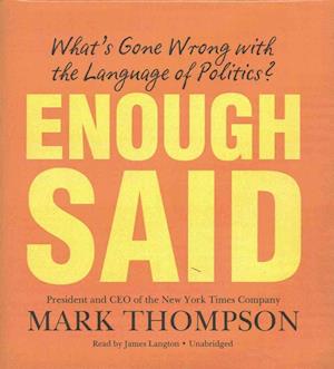 Cover for Mark Thompson · Enough Said (CD) (2016)