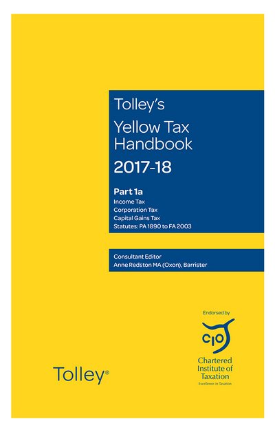 Cover for Tolley's Yellow Tax Handbook 2017-18 (Paperback Book) (2017)