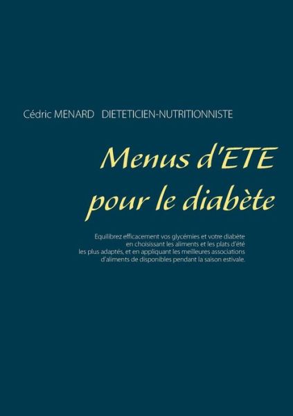 Cover for Ménard · Menus d'été pour le diabète (Book) (2019)