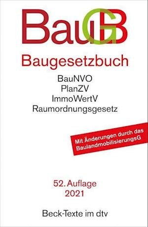 Cover for Dtv Verlagsgesellschaft · Baugesetzbuch (Paperback Book) (2021)
