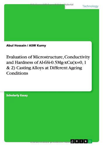 Cover for Hossain · Evaluation of Microstructure, C (Book) (2014)