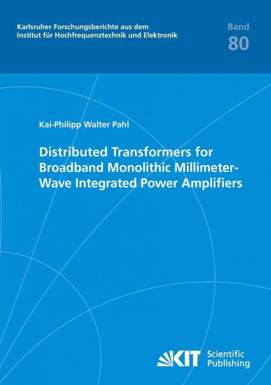 Cover for Pahl · Distributed Transformers for Broad (Book)