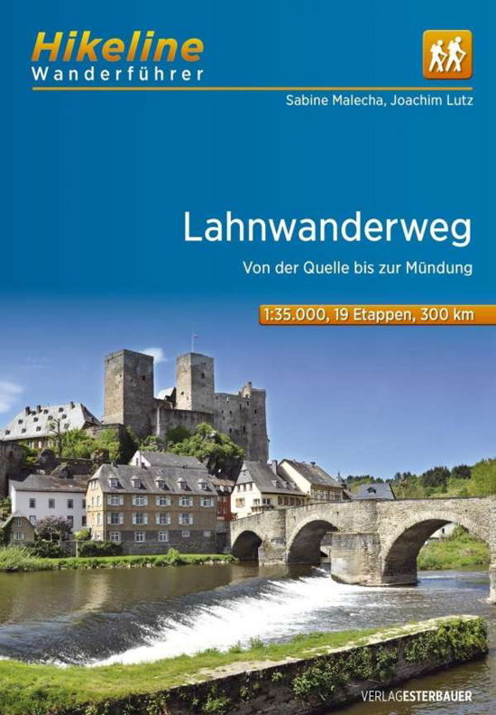 Cover for Esterbauer · Lahnwanderweg: Von der Quelle bis zur Mündung, Hikeline Wanderführer (Book) (2016)