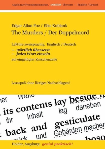 Cover for Edgar Allan Poe · The Murders / Der Doppelmord -- Lekture Zweisprachig, Englisch / Deutsch, (Paperback Book) [German edition] (2013)