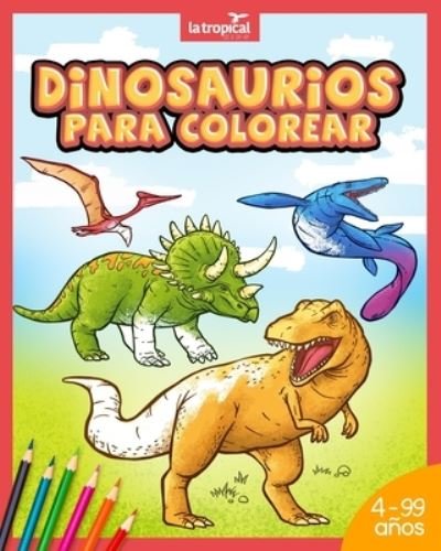 Cover for David Ludwig · Dinosaurios para colorear (Paperback Bog) (2020)