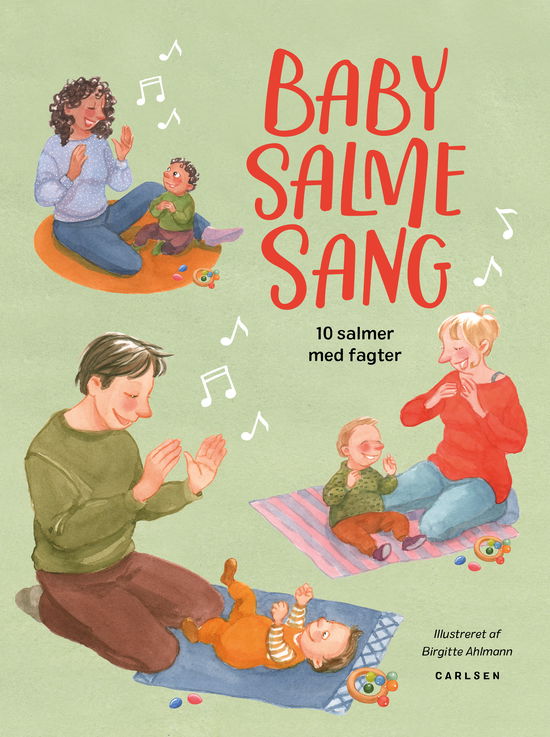 Cover for . · Babysalmesang - 10 salmer med fagter (Cardboard Book) [1º edição] (2025)