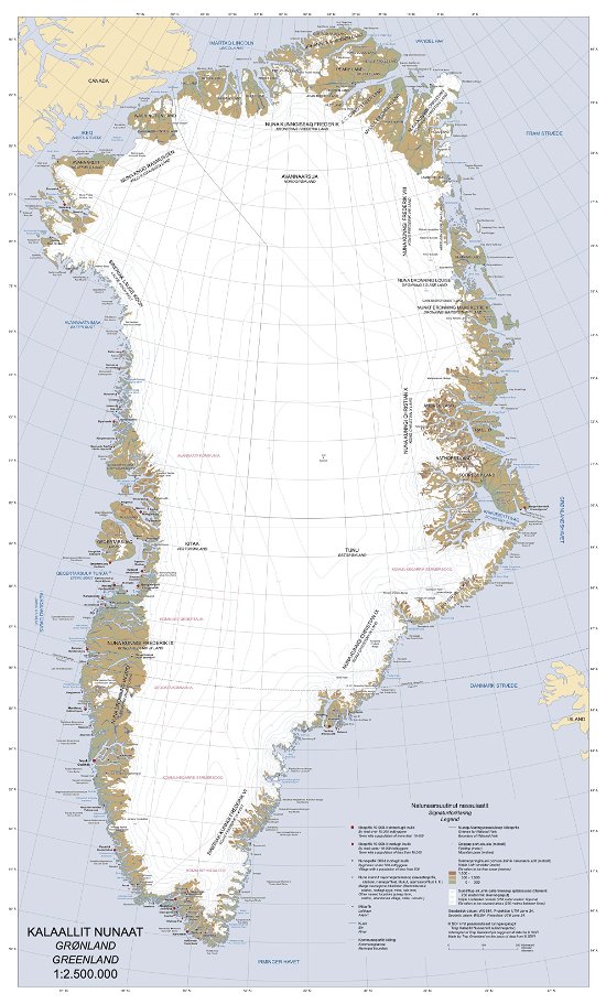 Cover for Trap Danmark · Trap Grønland falset kort (Map) [1. Painos] (2023)
