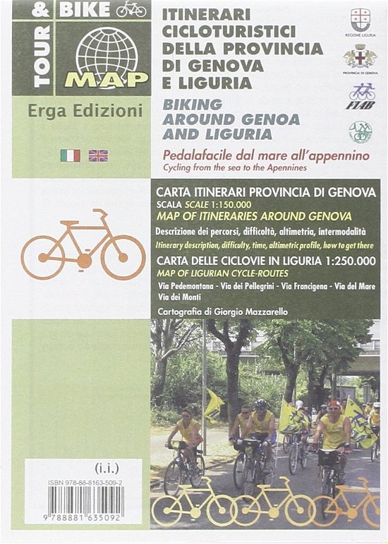 Cover for Aa.Vv. · Carta Degli Itinerari Cicloturistici Della Provincia Di Genova (Book)