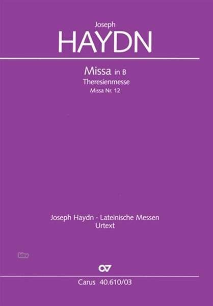 Cover for Haydn · Theresienmesse in B, Klavierauszu (Bog)