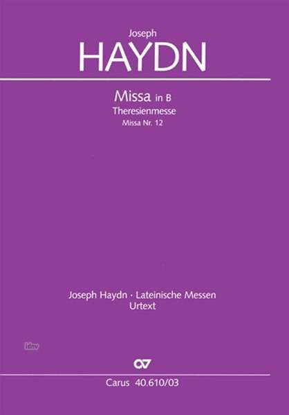 Cover for Haydn · Theresienmesse in B, Klavierauszu (Buch)