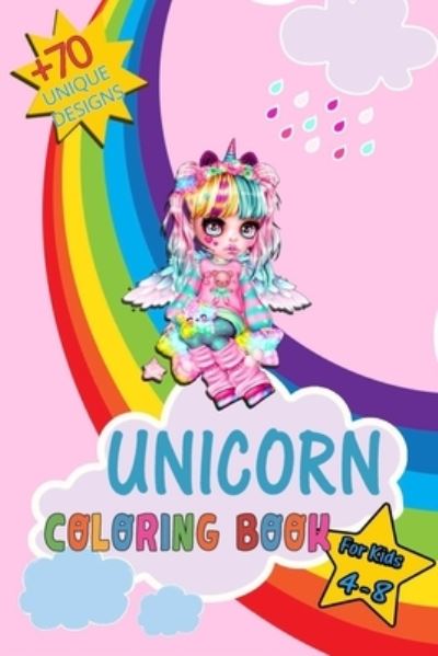 Cover for Rainart Bowbrain · Unicorn Coloring Book for Kids (Paperback Book) (2021)