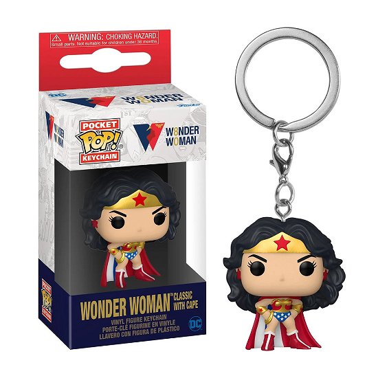 Cover for Funko Pop! Keychain: · Wonder Woman 80Th-Wonder Woman (Classicw / Cape) (Leksaker) (2022)