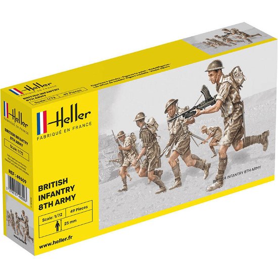1/72 Britische Infanterie 8th Army - Heller - Fanituote - MAPED HELLER JOUSTRA - 3279510496093 - 