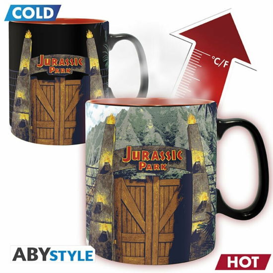 Jurassic Park Gate Heat Change Mug - Jurassic Park - Livros - ABYSSE UK - 3665361073093 - 1 de março de 2024