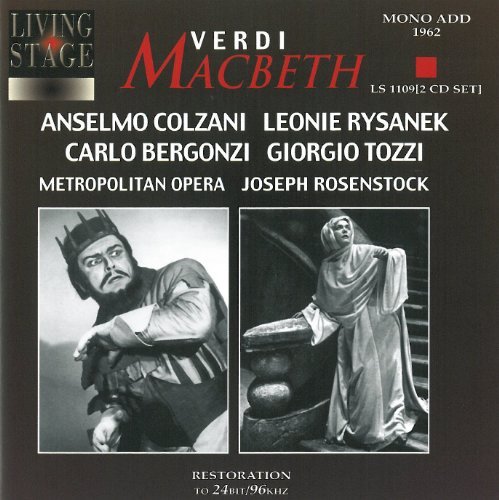 Cover for Rysanek / Bergonzi / Colzani · Macbeth (Met 24. 3. Living Stage Klassisk (CD) (2000)
