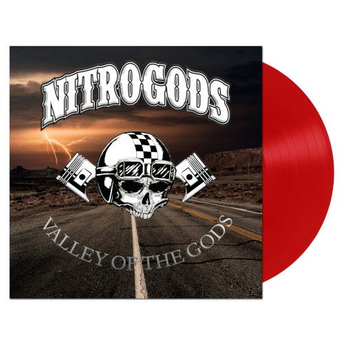 Cover for Nitrogods · Valley of the Gods (Red Vinyl) (LP) (2024)