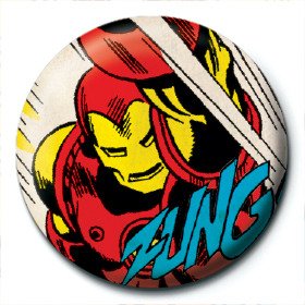 Marvel: Retro - Iron Man Zung (Pin Badge 25mm) - Marvel: Retro - Mercancía -  - 5050293725093 - 