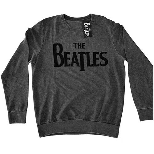 The Beatles Unisex Sweatshirt: Drop T Logo - The Beatles - Koopwaar - Apple Corps - Apparel - 5055979929093 - 