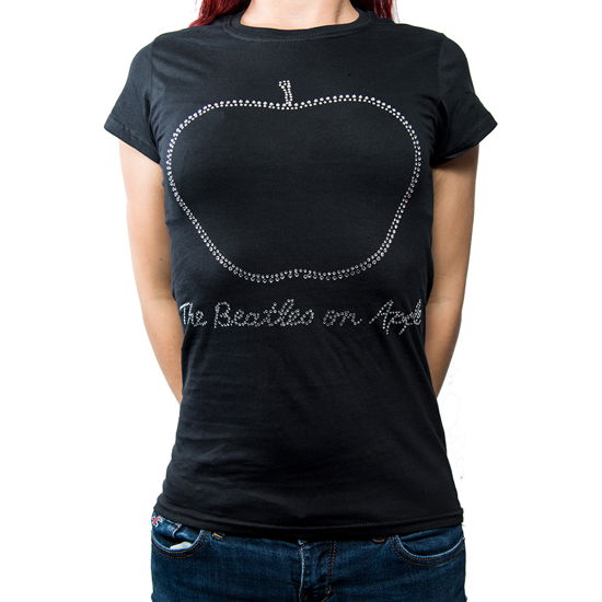 The Beatles Ladies T-Shirt: On Apple (Embellished) - The Beatles - Merchandise - Apple Corps - Apparel - 5055979958093 - 