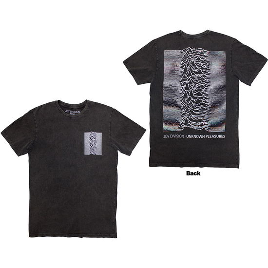 Cover for Joy Division · Joy Division Unisex Stone Wash T-Shirt: Pulsar Pocket Wave (Back Print) (T-shirt) [size S] (2024)