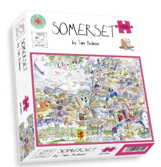 Map of Somerset Jigsaw 1000 Piece Puzzle -  - Gadżety - ALL JIGSAW PUZZLES - 5060085109093 - 11 maja 2023