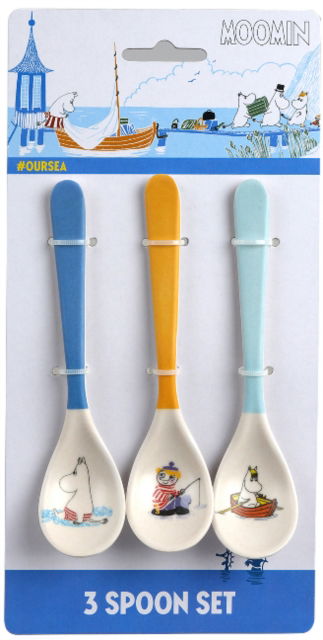 Moomin Bamboo Melamine 3 Spoon Set Ourse - Moomins - Barbo Toys - Andet - GAZELLE BOOK SERVICES - 5704976073093 - 13. december 2021