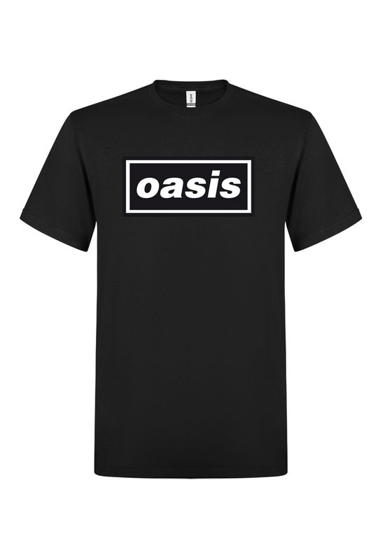Cover for Oasis · Decca Logo (Black) (T-shirt) [size S] (2025)