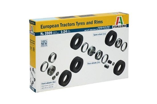 European Tractors Tyres / Rims 1:24 - Italeri - Merchandise - Italeri - 8001283039093 - 