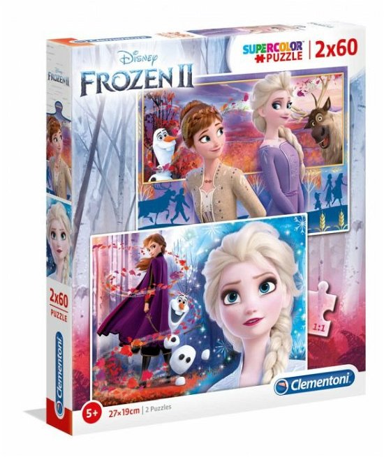 Puslespil Frozen, 2x60 brikker - Clementoni - Brettspill - Clementoni - 8005125216093 - 22. september 2023