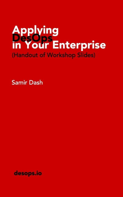 Cover for Samir Dash · Applying DesOps in Your Enterprise (Paperback Book) (2018)