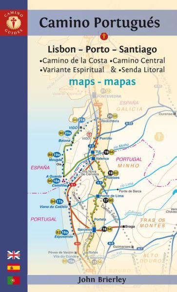 Cover for John Brierley · Camino Portugues, Camino Central - Camino de la Costa Maps: Lisboa - Porto - Santiago (Taschenbuch) (2019)