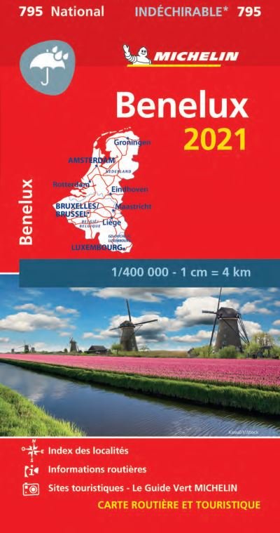 Cover for Michelin · Benelux 2021 - High Resistance National Map 795: Maps - Michelin National Maps (Map) (2021)