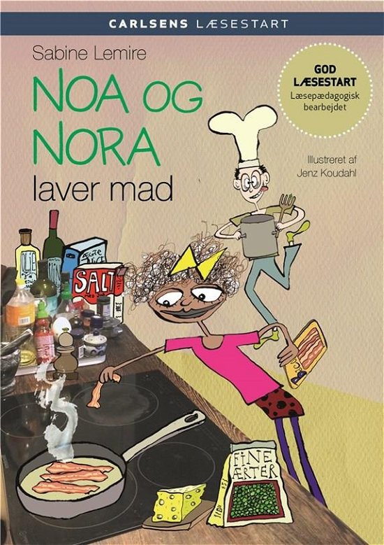 Cover for Sabine Lemire · Carlsens Læsestart: Carlsens læsestart - Noa og Nora laver mad (Bound Book) [1e uitgave] (2019)