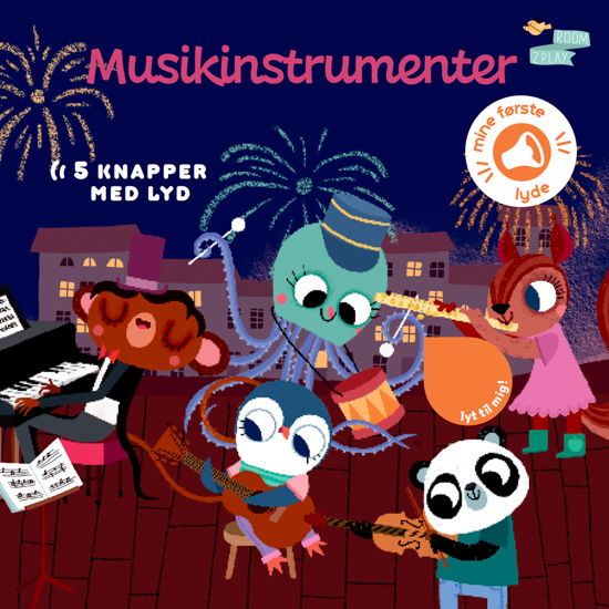 Cover for Pegebog med lyd - Musikinstrumenter (Cardboard Book) [1e uitgave] (2024)