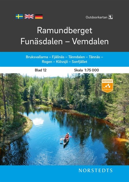 Cover for Norstedts · Outdoorkartan: Ramundberget - Funäsdalen - Vemdalen (Hardcover bog) (2020)