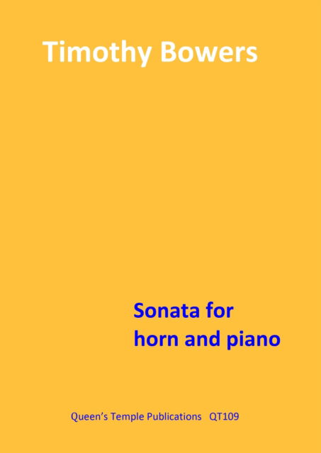 Cover for Sonata for Horn and Piano (Sheet music) (2025)